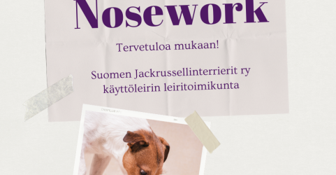 Lajiesittelyt verkossa: Nosework, MEJÄ ja VERI  – 31.3. / 21.4. / 5.5.2022